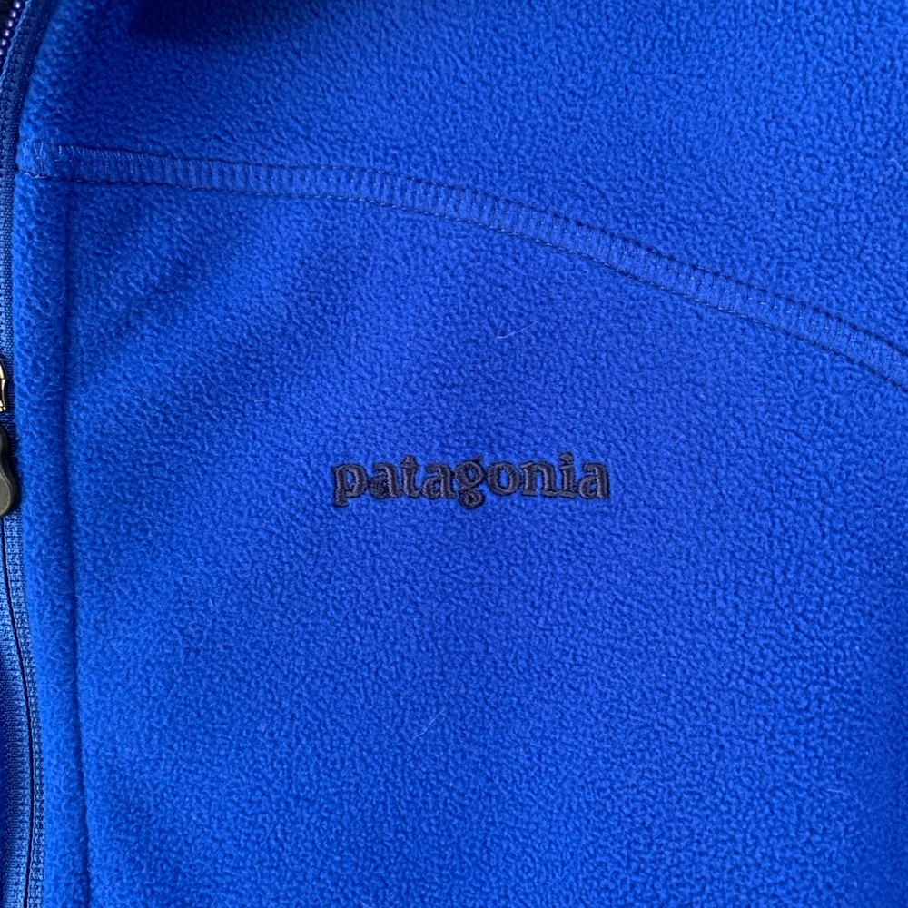 Patagonia Vintage Lightweight R-4 Micro-Fleece Vest Royal Blue Sz L - Picture 3 of 11